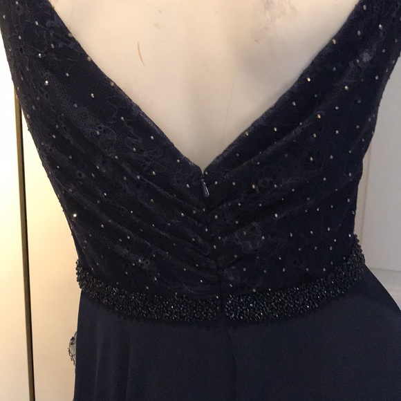 Mac Duggal Rhinestone Chiffon Gown, Dress - Picture 10 of 14